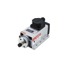 Engraving 2.2KW 110V/220V/380V Air Cooling Square Spindle 3phase 24000RPM ER20 with Terminal Box/Aviation for CNC Engraving Router Accessories(Terminal box,2.2KW 220V)