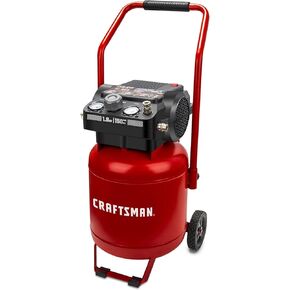Craftsman Air Compressor, 10 Gallon Portable Air Compressor 1.8HP 4.0 CFM@90PSI Oil Free Air Compressor Tank, Max 150 PSI, Vertical Compressor Air Tools, Model: CMXECXA0331042