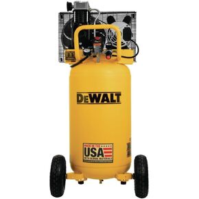 Dewalt 25 جالون ضاغط الهواء العمودي ، محمول ، مشوش بالزيت ، محرك حزام ، 200 كحد أقصى PSI ، ضاغط الهواء المحمول الفعال للاستخدام الصناعي ، ضاغط الهواء عالي الأداء 25 جالون