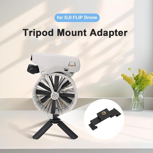 Drone Mini Tripod Desktop Display Stand Holder for DJI FLIP Collection Support Base Tripod Bracket Mount Adapter Drone Desk Accessories Handle Grip Stabilizer 1/4"-20 Screw(Mount Adapter+Mini Tripod) in Kuwait