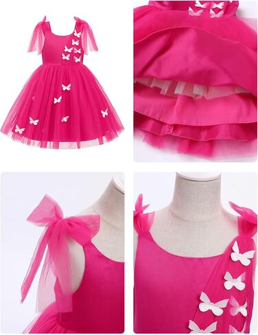 Imekis Flower Girls Dress Butterfly Tulle in Kuwait