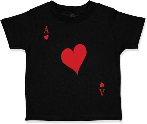 Toddler T-Shirt Ace of Hearts Playing Card Funny Humor Ace of Hearts Clothes in Saudi Arabia