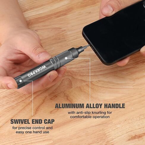 WORKPRO 24-in-1 Precision Screwdriver, Pen Style Multi-Bit Screwdriver, Glasses Screwdriver with S2 Steel Small Screwdriver Bits, Ideal for Eyeglass, Watch, Laptop, Phone, Jewelry and Electronic, Blue in Kuwait