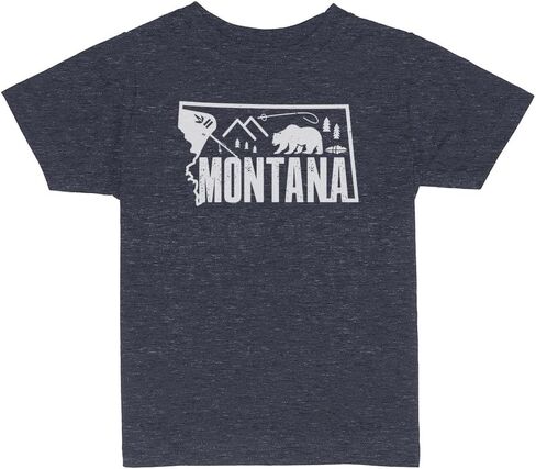 Minimalist Montana Toddler Kids T-Shirt in Saudi Arabia