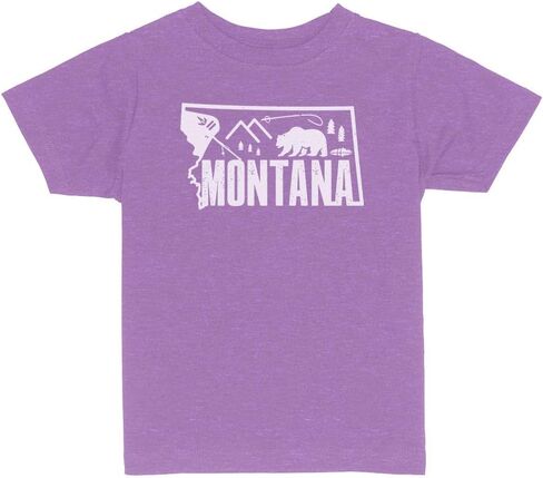 Minimalist Montana Toddler Kids T-Shirt in Saudi Arabia