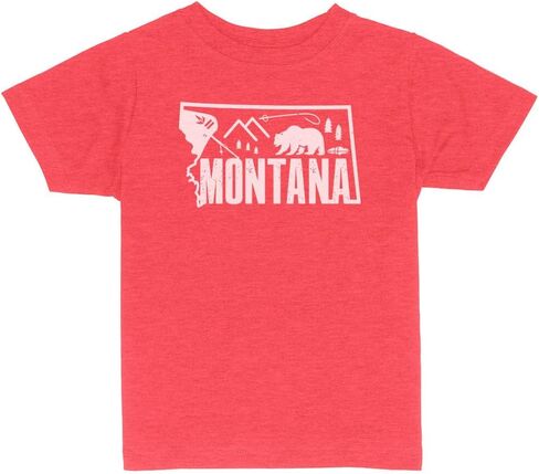 Minimalist Montana Toddler Kids T-Shirt in Saudi Arabia