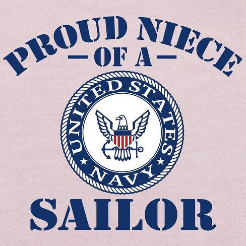 CafePress Proud Niece of A US Navy Sailor Toddler T Shirt Cute Toddler Graphic Tee, 100% Cotton in Saudi Arabia