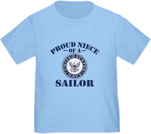 CafePress Proud Niece of A US Navy Sailor Toddler T Shirt Cute Toddler Graphic Tee, 100% Cotton in Saudi Arabia