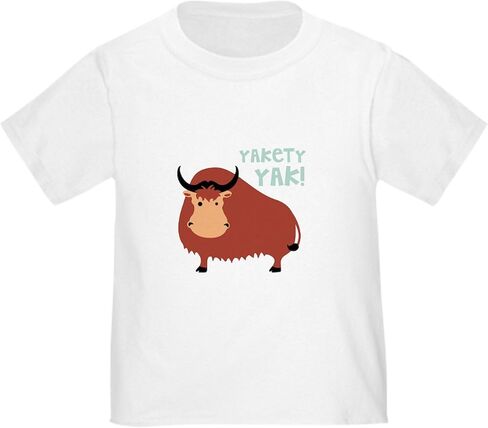 CafePress Yakety Yak! T Shirt Cute Toddler Graphic Tee, 100% Cotton in Saudi Arabia