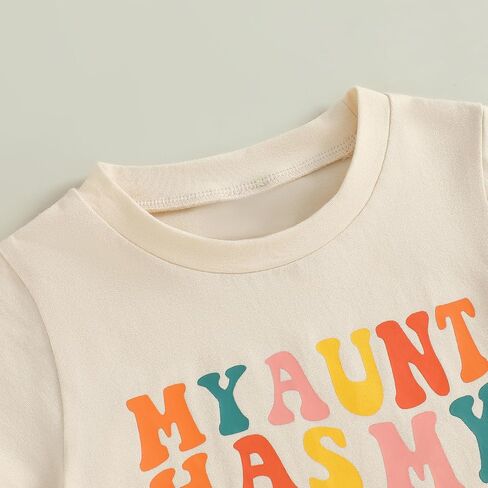 Big Cousin Shirt Toddler Boys Girls Funny Letter Print T-Shirt Summer Summer Suiter Top Auntie Promancy T-Shirt in Kuwait