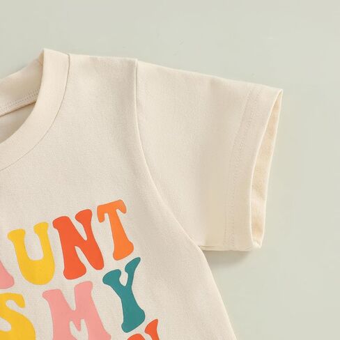 Big Cousin Shirt Toddler Boys Girls Funny Letter Print T-Shirt Summer Summer Suiter Top Auntie Promancy T-Shirt in Kuwait