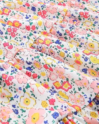 Toddler Baby Girls Tiered Dress Flutter Sleeve Beach Butterfly Sundress Princess Summer Dresses 2-8 Years in Saudi Arabia
