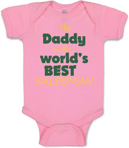 Custom Baby Bodysuit My Daddy is The World's Best Salesman Dad Father's Day in Saudi Arabia