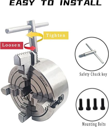 K72-100 مخرطة مستقلة تشاك 4 بوصة تشاك 4 الفك 3500 ص/دقيقة (K72-100) in Kuwait