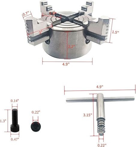 K72-100 مخرطة مستقلة تشاك 4 بوصة تشاك 4 الفك 3500 ص/دقيقة (K72-100) in Kuwait