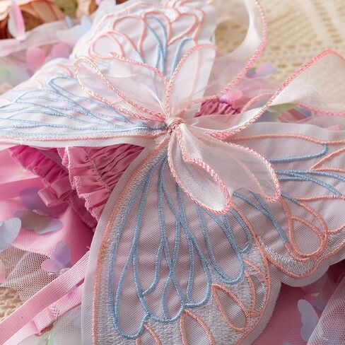 Nileafes Toddler Girl Fairy Butterfly Tulle Dress Sequins Birthday Princess Casual Holiday Dresses in Kuwait