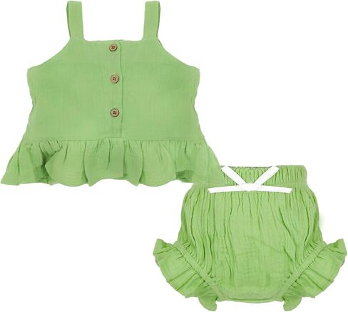 مجموعة غلاف حفاضات الفتيات الفتيات والفتيات ， مجموعات مختصرة دبابات صغيرة من قطعتين in Kuwait