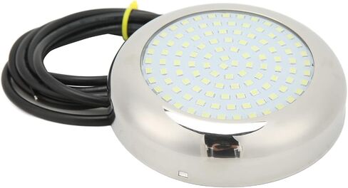 4in 108LED 12V IP68 135° Luminous Angle Underwater Light Ideal for Marine Boat Lamp in White Offering High Brightness Low Power Consumption and Safe Usage (White) in Saudi Arabia