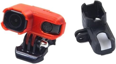 3D Printed TPU Mount Framework Support Bracket Holder Protection Compatible with RunCam Thumb Pro Version 4K Action Camera Compatible with FPV Drone(Black M2) in Kuwait