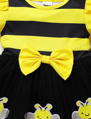 Baby Girl First Strawberry Cow Bee Day Birthday Dress Short Sleeve Farm Animal One Year Toddler Cake Smash Outfits in Saudi Arabia