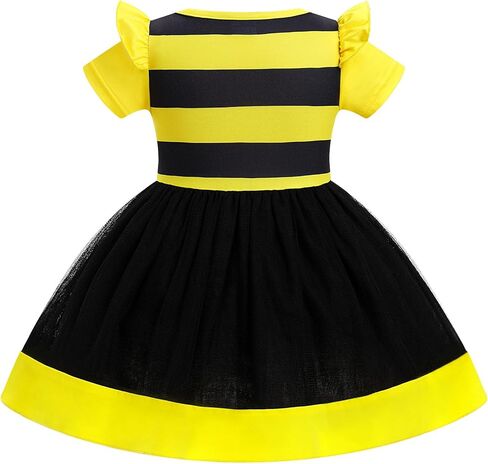 Baby Girl First Strawberry Cow Bee Day Birthday Dress Short Sleeve Farm Animal One Year Toddler Cake Smash Outfits in Saudi Arabia