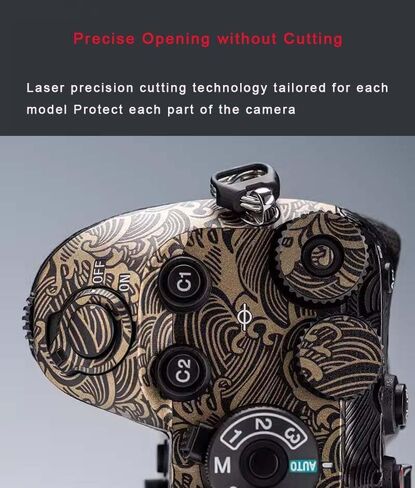 Anti-Scratch Camera Cover Skin Sticker for Sony Alpha 7 IV/A7M4/A7IV Camera Protector Film Skin (Shadow Camo Black) in Kuwait