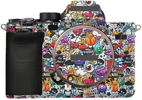 Anti-Scratch Camera Cover Skin Sticker for Sony Alpha 7 IV/A7M4/A7IV Camera Protector Film Skin (Shadow Camo Black) in Kuwait