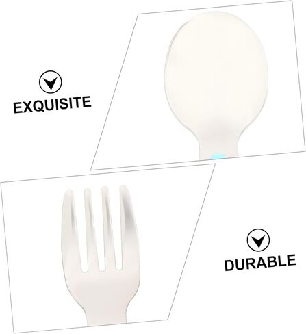 Garneck 1 Set Silicone Steel Spoon و Feeding Fork Safe سهل التنظيف لتصميم القنفذ الجذاب لتناول الطعام وتشجيع التغذية الذاتية in Saudi Arabia