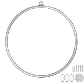 350KG/770LBS Aerial Ring Set Yoga Circus Aerial Hoop Single/Double Point Dia. in 90CM 85CM 80CM Weight Loss Body Building for Beginners DIY Use