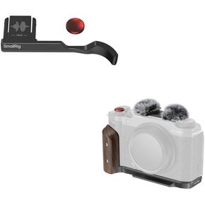 SmallRig Thumb Grip with Hot Shoe Cover for FUJIFILM X-M5+Wooden Handgrip