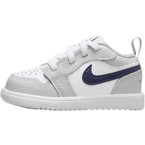 Jordan 1 Low Alt Baby/Toddler Shoes (DR9747-146, White/Neutral Grey/Gum Medium Brown/Midnight Navy)