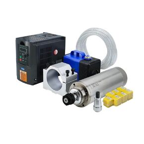 Engraving 7pcs ER11 Water Cooling Spindle Motor Kit 1.5kw 1500w Round Spindle 24000RPM + VFD Inverter RS485 For CNC Milling Accessories(110V)