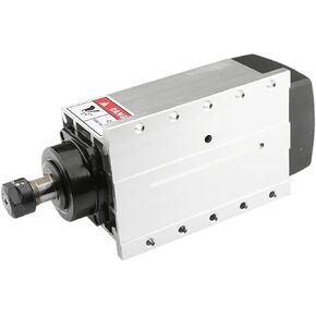Engraving 3.5kw ER20 220V/380V 18000rpm Air Cooled Spindle 4 Bearings Mounting Flange for CNC Router Engraving Milling Machine Accessories(3.5kw 220V)