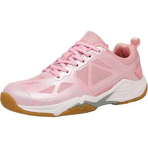 JiuQing Women's Tennis Shoes Fitness Sneakers Breathable Non-Slip for Badminton Pickleball Table Tennis