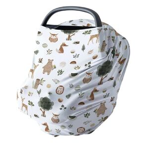 Hawskgfub Boho Highland Cow Caphus Sun 5-in-1 Car Cover for Baby Girl Gail