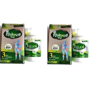 (Pack of 2) Rajasthan Herbals Dr. Relaxi (40 Capsules Each) | 100% Safe & Pure Natural Ingredients - by pharmacylife