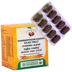 Oushadhasala DHANWANTHARAM KASHAYA GULIKA (100 NOS) - by Ayur-Homeo