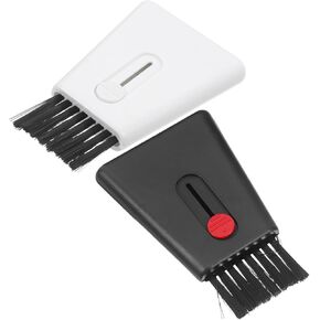 MIPCASE 2PCS طقم فرشاة التنظيف المتداخلة المحمولة شاشة إلكترونية متعددة للوحة مفاتيح الكمبيوتر المحمول وأخدود وفرشاة عدسة كفاءة في الهاتف المحمول للإلكترونيات