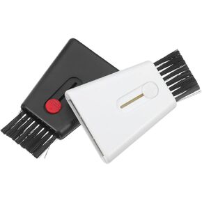 2pcs Telescopic Electronic Cleaning Brush Kit Multi Use Screen Keyboard Cleaner for Laptops Cellphones and Monitors Lightweight Portable Dual Color Design