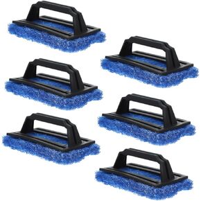 Alipis 6Pcs Scrub Brushes with Handle Ink for Easy Cleaning Scrubbing Pads for Supplies Compact and Practical Design