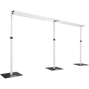 Heavy Duty Backdrop Stand, 10x20Ft Double Crossbar Pipe and Drape Stand Kit, Adjustable Banner Stand, Back Drop Stand for Party Event, Trade Shows & Wedding Decor