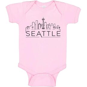 TATY Kids Skyline Seattle Washington Baby Infant Bodysuit