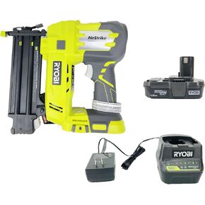 Ryobi One+ 18v Cordless Brad Nailer P320 +Battery & Charger, (Bulk Packaged) (Renewed)