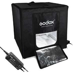 Godox Mini LED Photography Studio Shooting Tent 60x60x60cm LSD60 2PCS LED lamp Band Power 40W 12000~14000 Lumen with Carry Bag