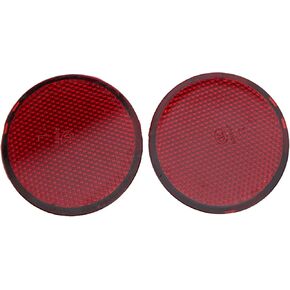2PCS Rear Bumper Reflector Round Red Auto Modification Fit for QASHQAI 2007‑2015