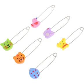 30Pcs Safety Pin Plastic Animal Diaper Pins for Newborns for Cloth Diapers Secure Fastening Easy to Install Durable Comfortable Versatile Use