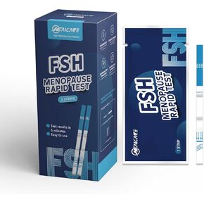 FSH Menopause Rapid Test Strips, 5 Tests Menopause Rapid Test, FSH Hormone Test for Women at Home
