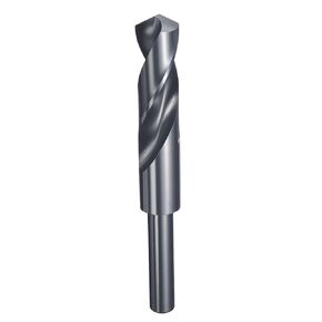 HARFINGTON 23.5mm Drill Bit 1/2" Reduced Shank Round 4341 High Speed Steel Nitriding Black 118° Standard Point for Plastic Wood Copper Aluminum Iron Medium Soft Metal