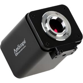 AmScope - 4K 60fps 8.3MP HDMI, Wi-Fi Color CMOS Auto-Focus C-Mount Microscope Camera for Stand-Alone and PC Imaging - AF408