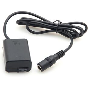 NP-FW50 Full Decoding Dummy Battery for Sony A7R2 S2 A5100 A6400 A6300 Camera External Power Supply